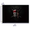 2×3 FT Pirate Flag, 60×90 CM Medium 100D jolly Roger