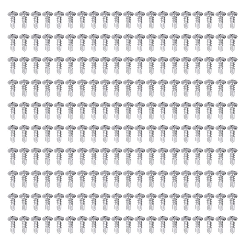 200Pcs Self Drilling Screw Stainless Steel Round Head M4.8x13 Fastener