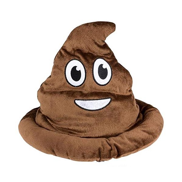 Rhode Island Novelty Brown Emoticon Poop Hat 1 Per Order