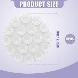 5St Silikon Handyhalterung Auto Saugnapf, Mehrzweck Handyhalterung Auto Saugnapf Kfz Smartphone Halterung Saugnapf Unterstützung für Mobile Stromversorgung (Weiss)