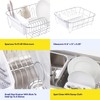 Sweet Home Collection Metal 2 Piece Dish Drying Rack Set