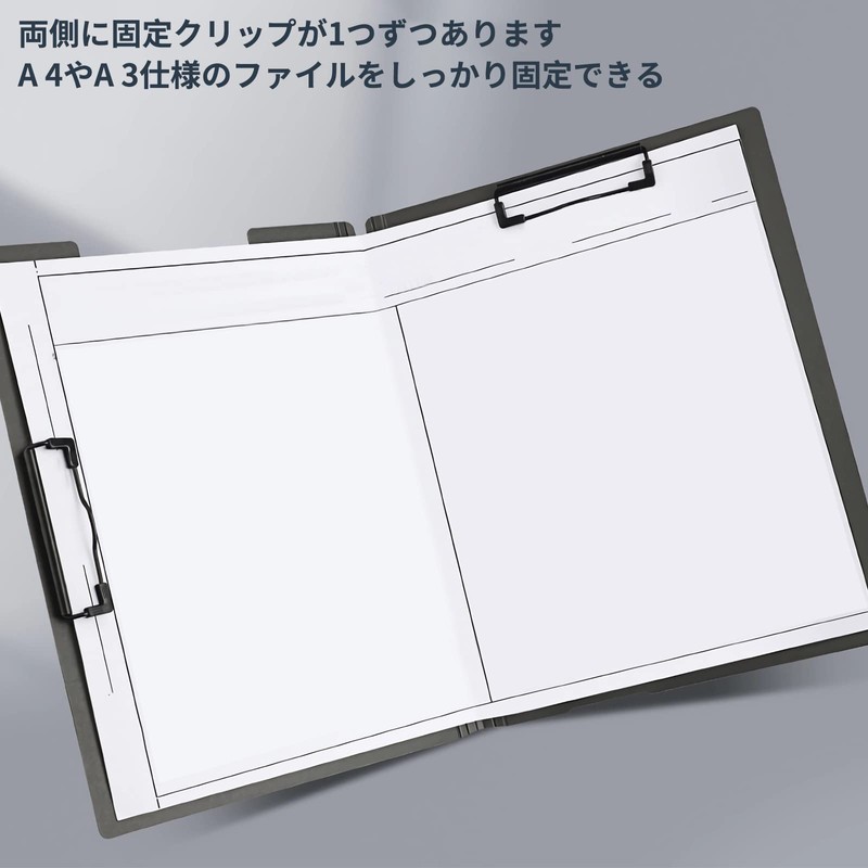 BEYOURCHOI Binder A4 Bi-Fold Clipboard Binder A4 Loose Leaf Binder