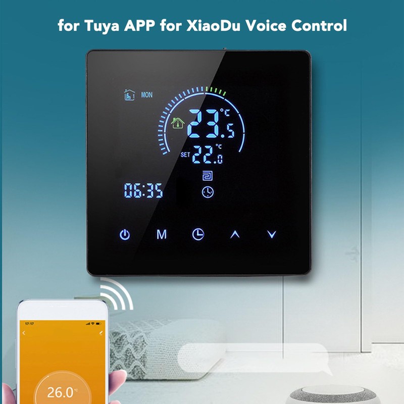 Smart Thermostat, LCD Touch Screen Programmable Digital Thermostat for Electric
