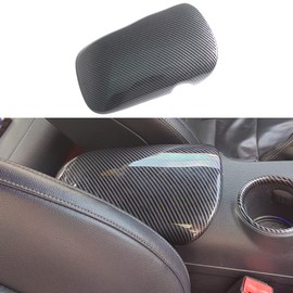 AOKIO ABS Interior Center Console Armrest Storage Box Cover Trim for Ford Mustang Accessories 2015 2016 2017 2018 2019 2020 2021 2022 2023 2024 (Carbon Style)