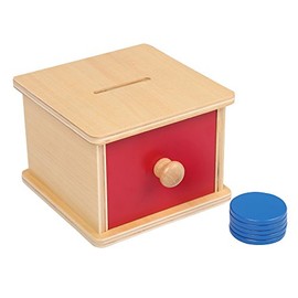 LEADER JOY Montessori Materials Object Permanence Box for Toddlers (Imbucare Box w/ Small Circularity)