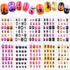 240 uñas postizas para niñas, uñas postizas acrílicas cortas de