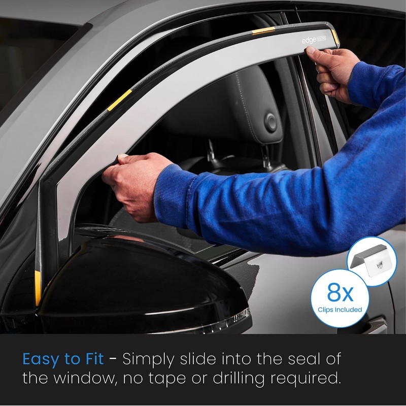 EdgeVisors Wind Deflectors Set Fits: VW Passat B6/B7 2005-2014 5