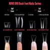 NOVO OVO 110 Stück extra lang Ente Nagelspitzen Halbe Abdeckung,