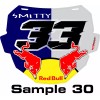 ODI BMX MTB NUMBER PLATE BOX ODI Number Plate Graphic