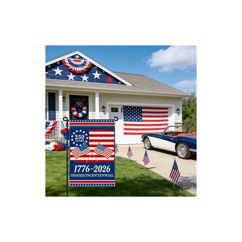 250th Anniversary USA Garden Flag – Celebrate 250 Years of