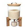 Flour and Cereal Container, 5L/8L, Rice Dispenser, Creative Glass Food