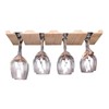 fdjamy Wine glass holder-a wooden wine glass rack and goblet
