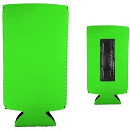 Magnetic Slim Can Coolie (Bright Green, 2)