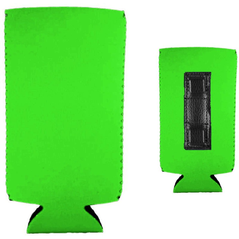 Magnetic Slim Can Coolie (Bright Green, 2)