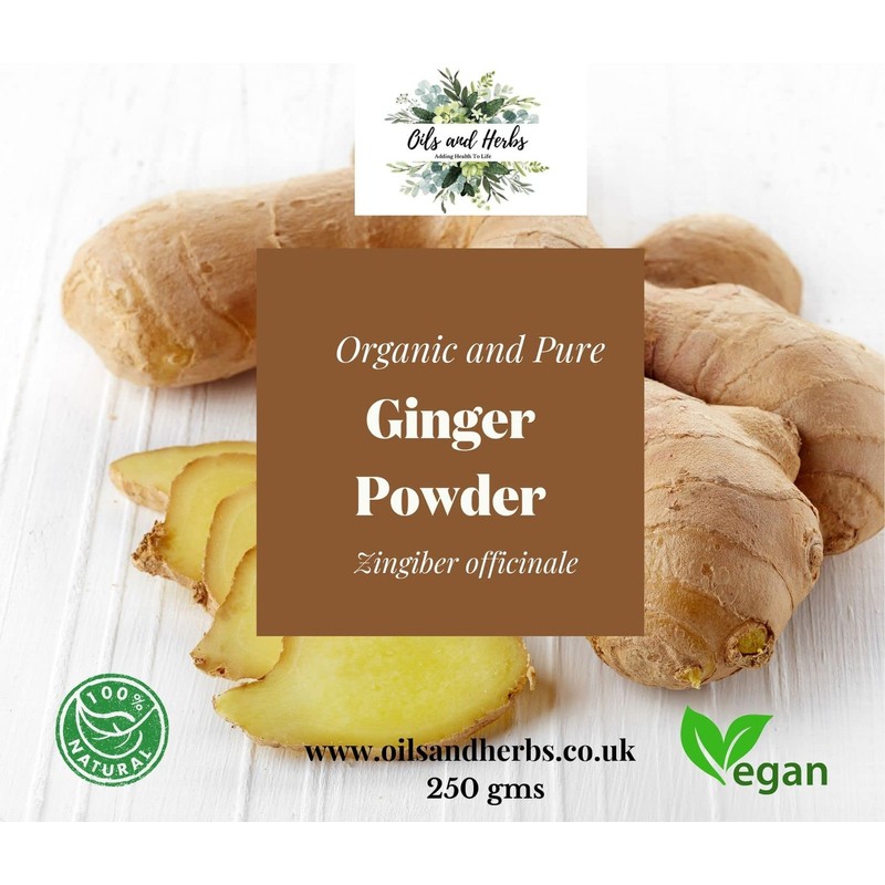 Clean Organic Ginger Powder - Zingiber officinale -100% Pure and