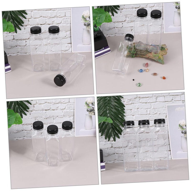 LABRIMP Elegant 400ml Juice Bottles for Cold Brew Juice Reusable