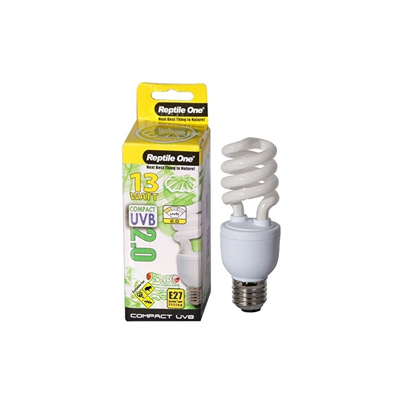 Compact UVB Bulb 13 Watt (UVB 2.0) E27 Eddison (Reptile
