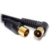 kenable RF Aerial Fly Lead Coax Right Angled Plug to