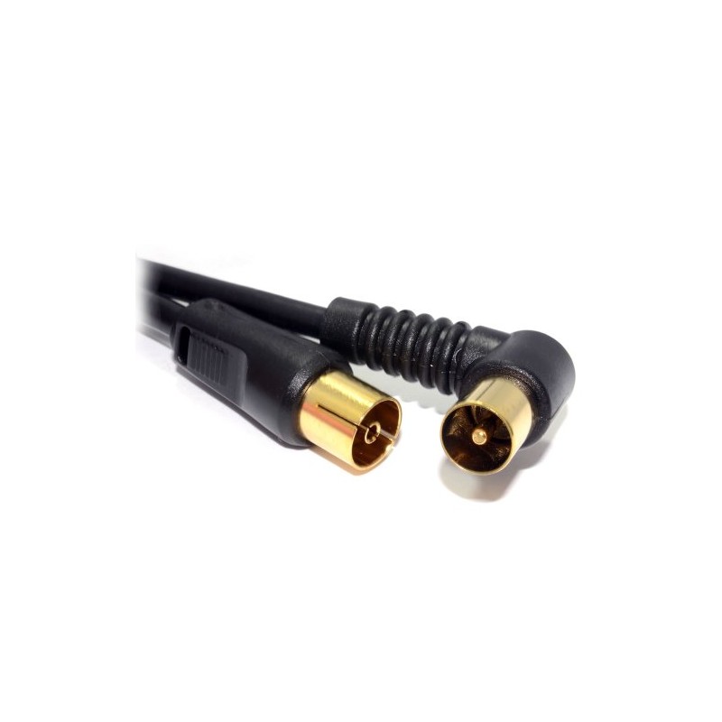 kenable RF Aerial Fly Lead Coax Right Angled Plug to