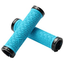Bynccea Fahrradgriffe, rutschfeste Griffe für Mountainbikes mit Aluminiumschloss, MTB-Griffe, Universal-Fahrradgriffe mit 2 Seiten-Verschluss