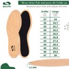 Marol Activated Carbon Insoles for Sweaty Feet Perforated Real Leather