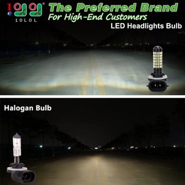 10L0L 881 Golf Cart Headlight Bulb for EZGO, Club Car DS/Precedent, 12V Head Light Bulbs Replacement, Super Bright Fog Light Bulbs, Replace OEM 1019881-01, 740047-G01