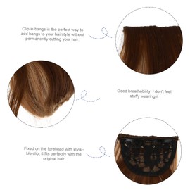 Gatuida Bangs Hair Clip for Women Clip in Hair Bangs Extension Lightweight for Weddings Parties Daily Style Changes Easy to Wear Reusable