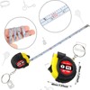 Jutom 24 Pcs Mini Tape Measure Keychain Bulk Mini Screwdriver
