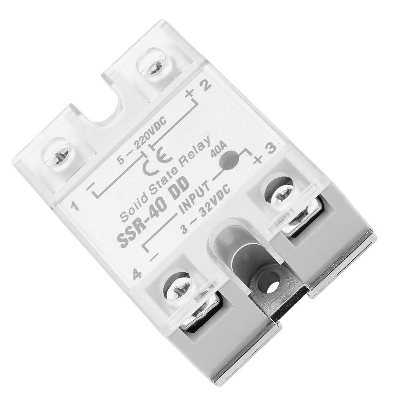 Oumefar 40A 1Pc SSR-40 DD Relay Compact Solid State Relay
