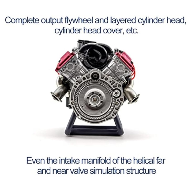 Aswalling Mini V8 Engine Running Kit, Ax90104 Scx10 Second Generation