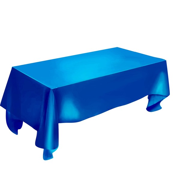 57"X86"Durable Tablecloth Satin Table Linens for Rectangular Tables Wedding Party