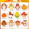 240Pcs Fall Sticky Notes Thanksgiving Sticky Notes, Turkey Pumpkin Squirrel