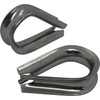5x Wire Rope Thimble Stainless Steel V4A 316 10 mm