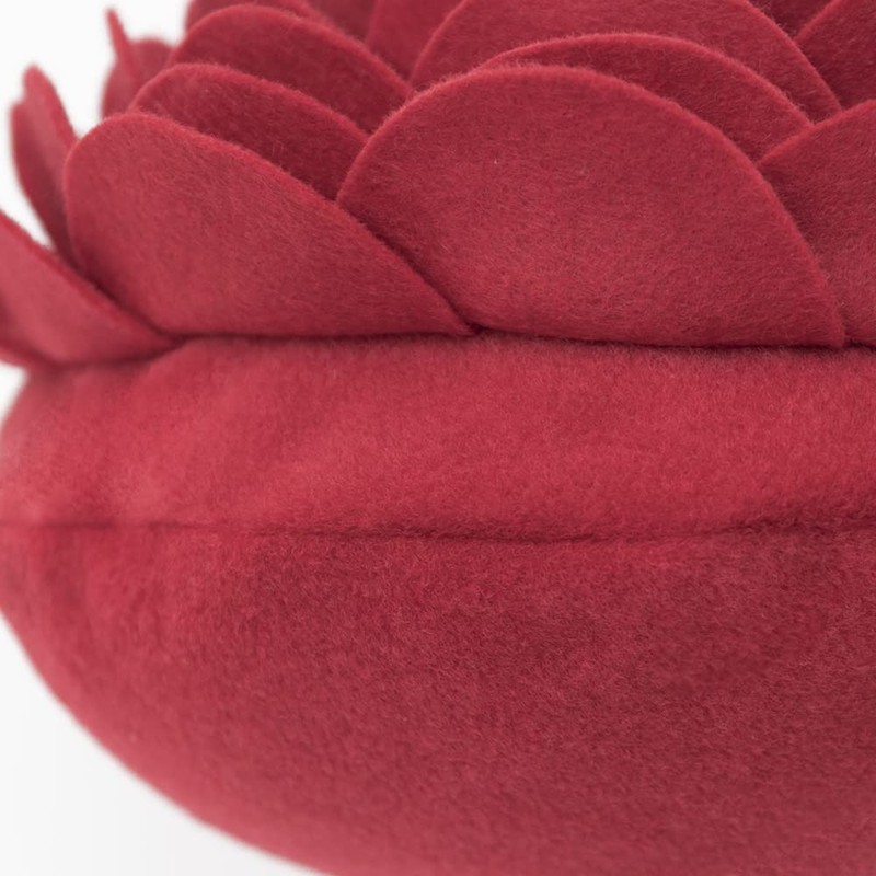 KINGROSE Handmade 3D Flower Decorative Throw Pillow Round Cushion for