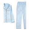 LYANER Women's Pajamas Set 7pcs Silk Satin Sleepwear Loungewear Cami