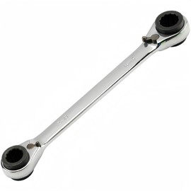 Boxonly 4 in 1 Reversible Ring Ratchet Spanners Multi-Purpose Double Twin Ended Ratchet Wrenches 8x9mm-10x11mm