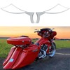 Chrome Bat Shape Motorcycle Mirrors,Upgrade Rearview Motorcycle Mirrors Compatible with
