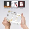 VGHOKO Decorative Outlet Covers with Abstract Marble Gold White Texture