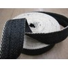 Herringbone Webbing (Black and White). 10m roll by J A