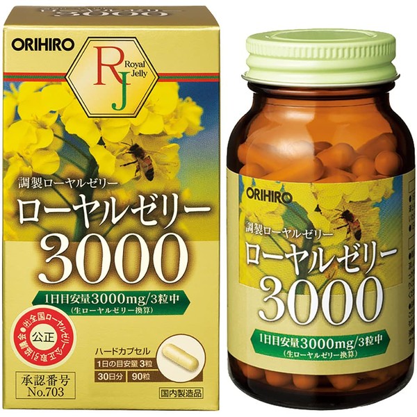 Orihiro Royal Jelly 3000, 90 Tablets