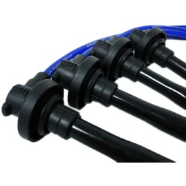 VMS RACING 93-01 Blue Performance Ignition Spark Plug Wires Set Compatible with Nissan Altima 2.4l Ka24de Dohc Engines 1993-2001