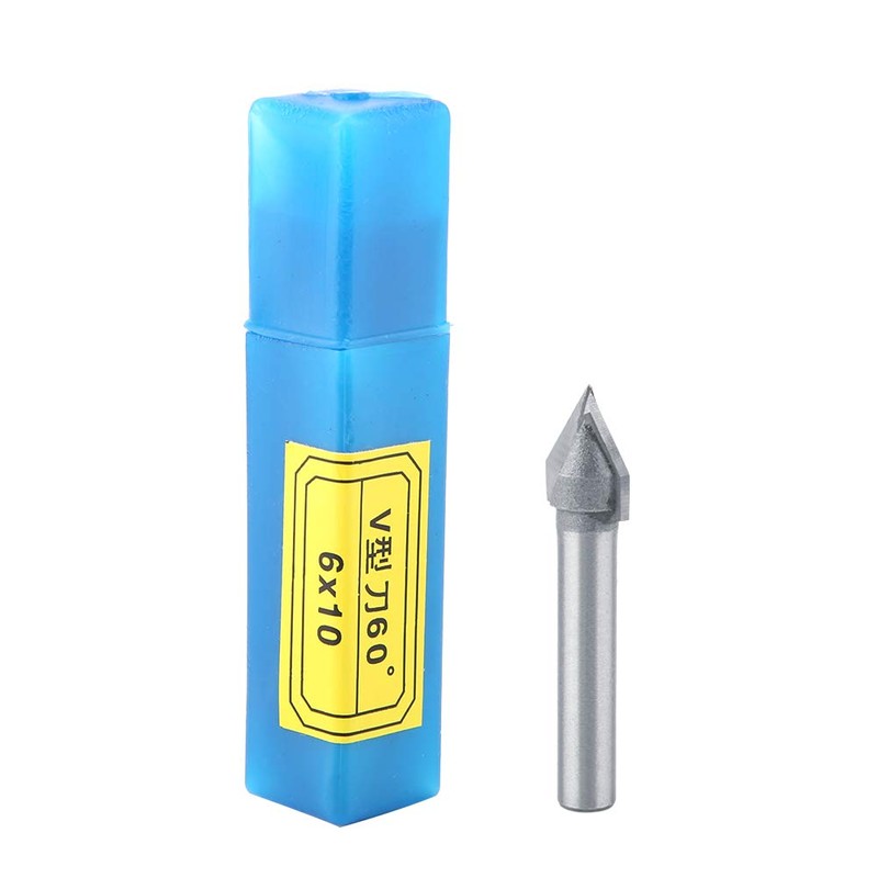 CNC V Bit 60 ° Router 6x10mm Router Bits Borde