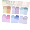 LALAFINA 12pcs Cute Pastel Stationery Memo Paper Stickers Fun Index