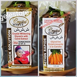 Crystal white X 1 Bottle. Crystal Glycerin With Carrot  Extracts Quick Solution