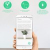 Soil Moisture Meter 4 in 1,Plant Water Monitor,Automatically detect Moisture/Temperature/Light/Fertility,Can