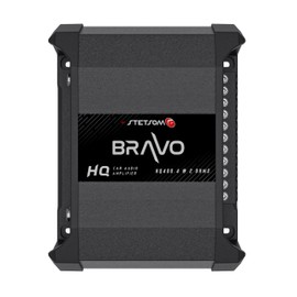 Stetsom Bravo HQ 400.4 - Multichannel Car Audio Digital Amp, 2 Ohms Stable - 400 Watts RMS 4 Independent Channels, Variable Crossover, Full Range, Car Stereo ds Bridge Speakers 400x4 RCA & High Input