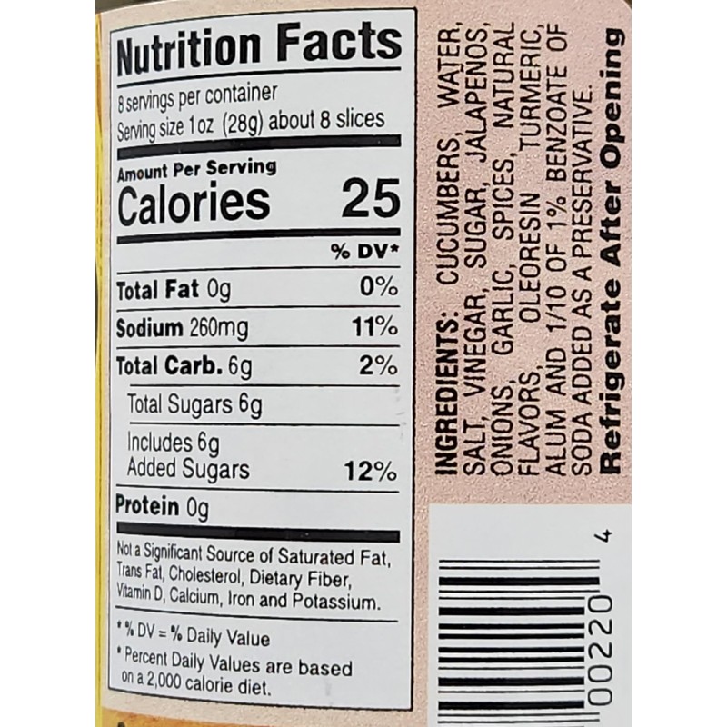 2 Pack of Sweet Heat Spicy Pickle Slices 12oz Jars