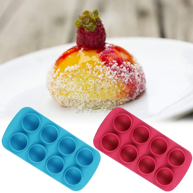 Set of 3, Silicone Chocolate Candy Molds, findTop Round Sphere