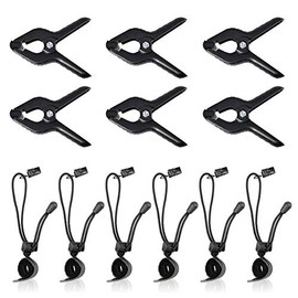 SLOW DOLPHIN Heavy Duty Spring Clamps and Background Clips for Muslin Backdrop, Photo Studio, Photography Backdrop Support（12 pcs）