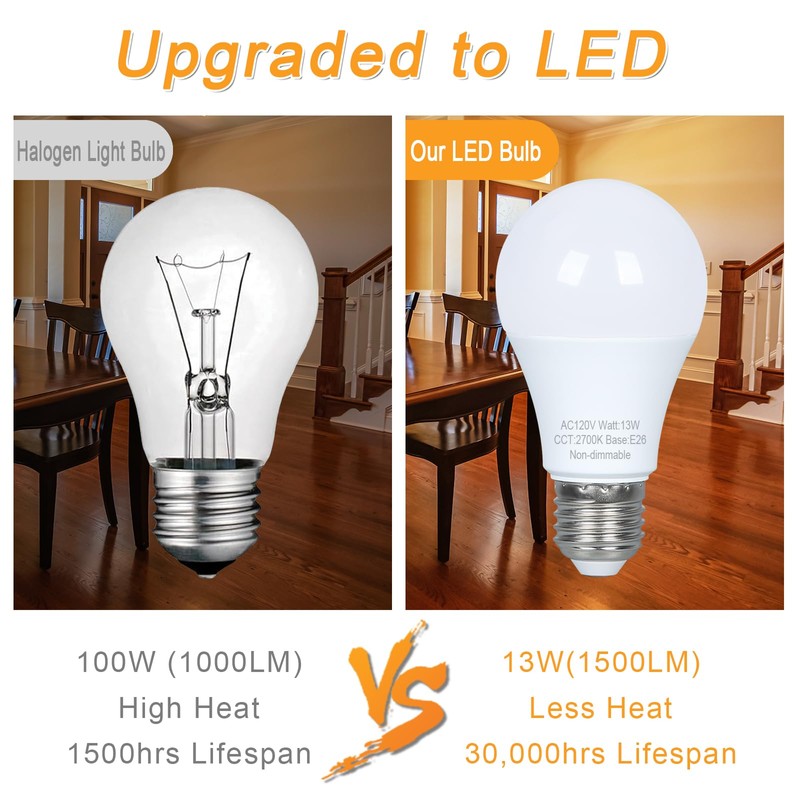 Marxlait 3 Pack LED Light Bulbs 100 watt Equivalent, Efficient